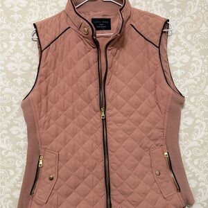 Love Tree Blush Quilted Vest